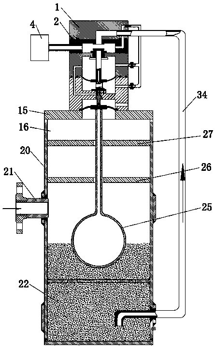 Basement sewage integrated lifting device