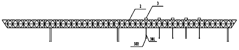 Method of constructing steel-concrete composite beam by vertical cable