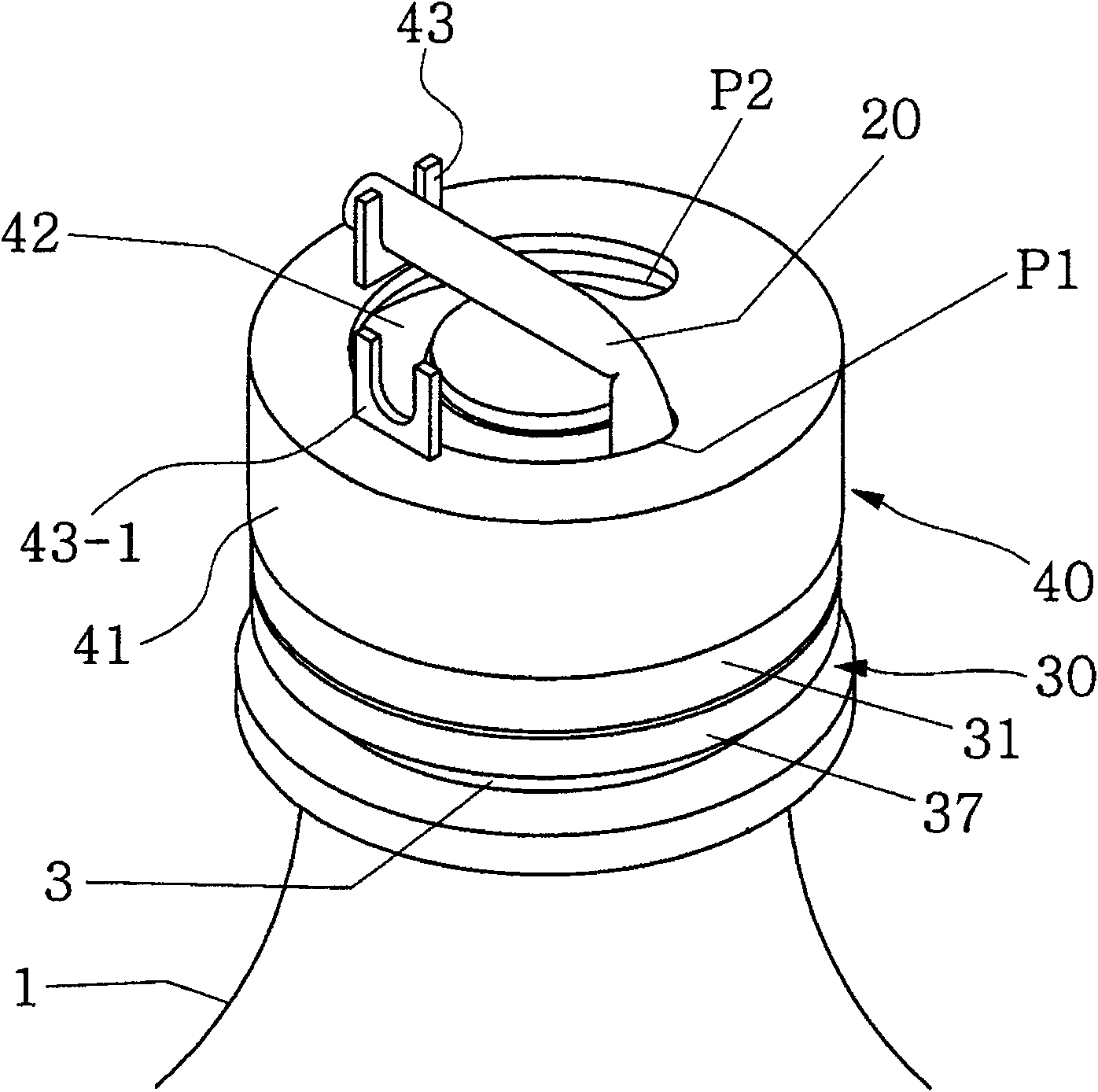 Cap with straw and additive liquid-storing container