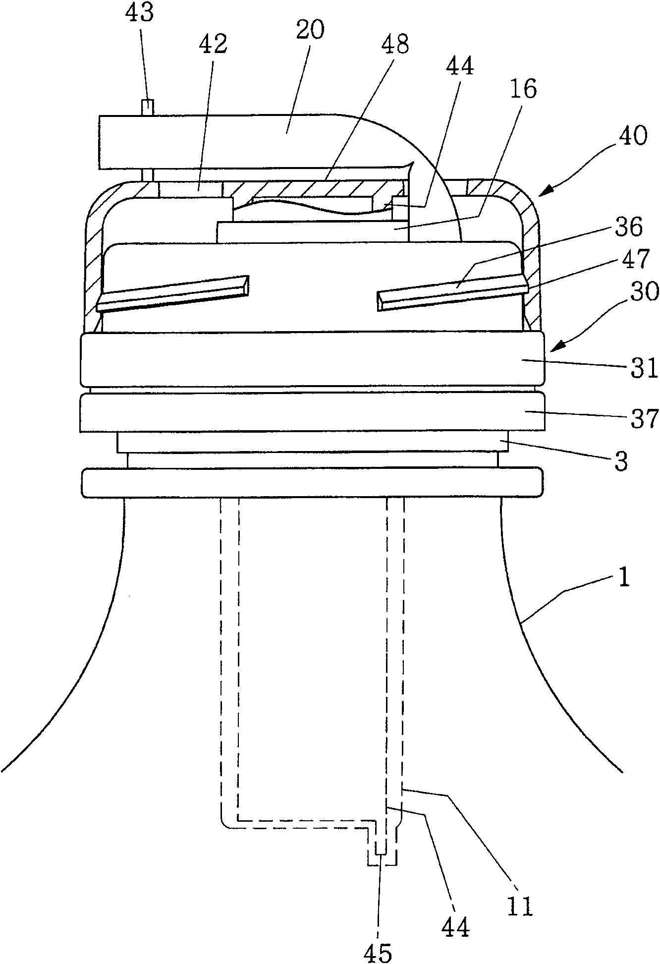 Cap with straw and additive liquid-storing container