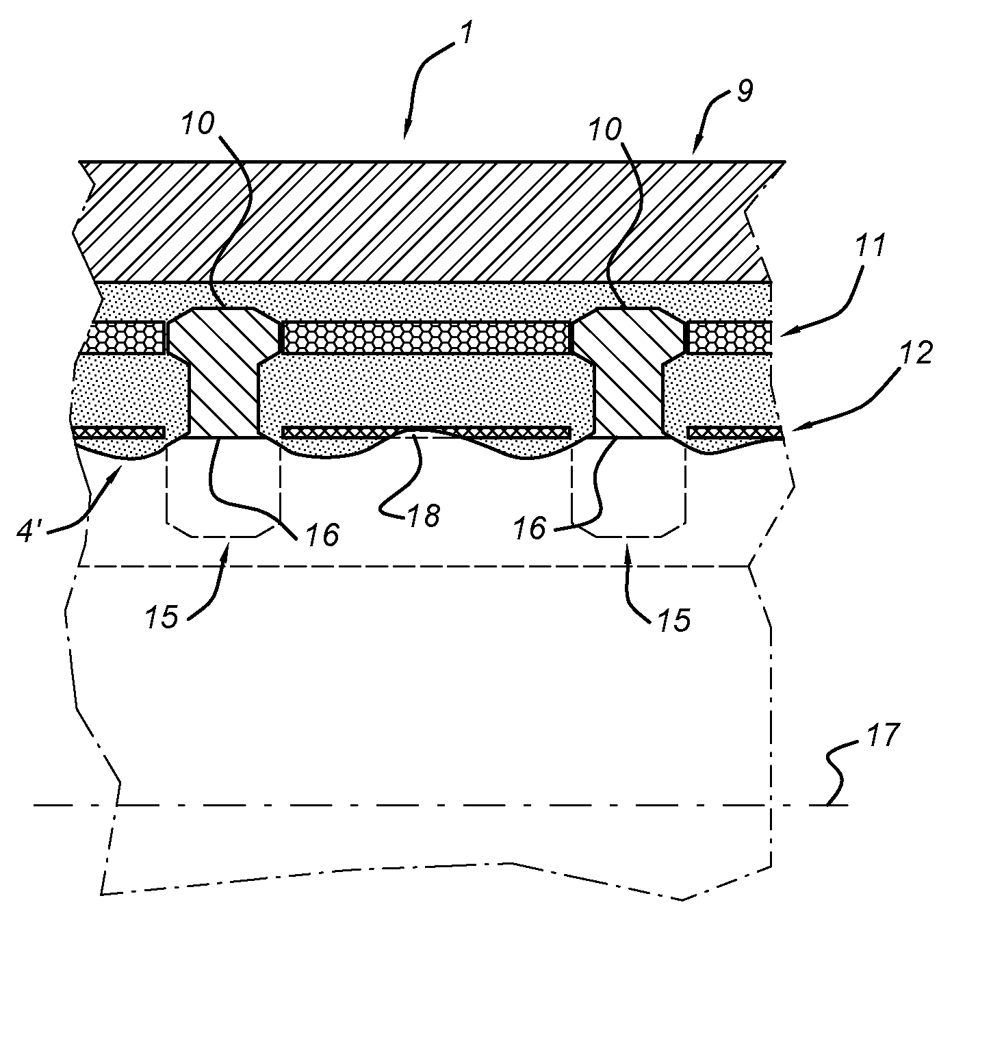 Reinforced flexible pipe