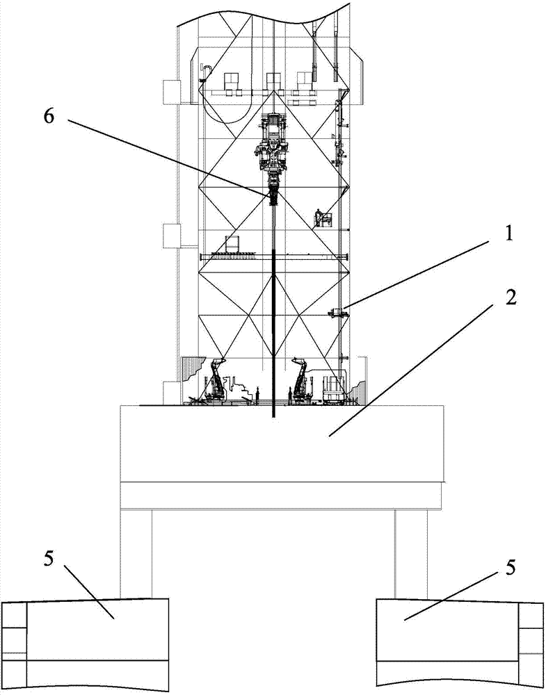 Test method for testing derrick strength