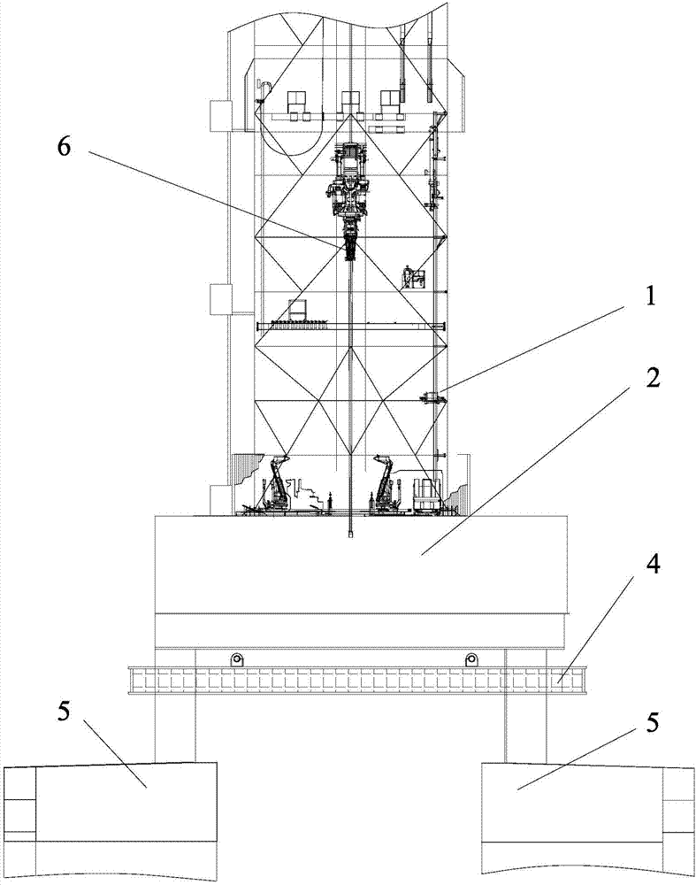 Test method for testing derrick strength