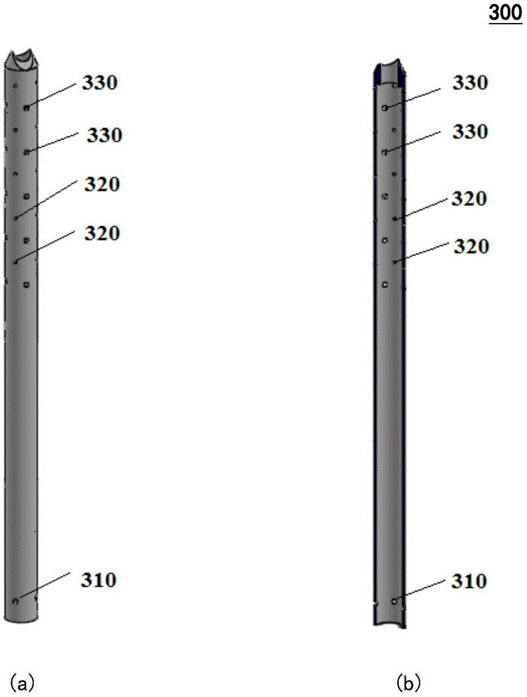 Acid steaming cleaning device provided with integrated liquid-level tube, liquid filling funnel and liquid waste discharging valve