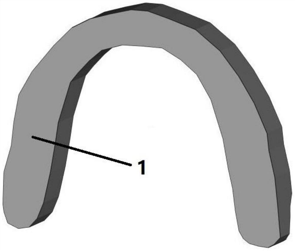 Lower jawbone fracture reduction auxiliary template