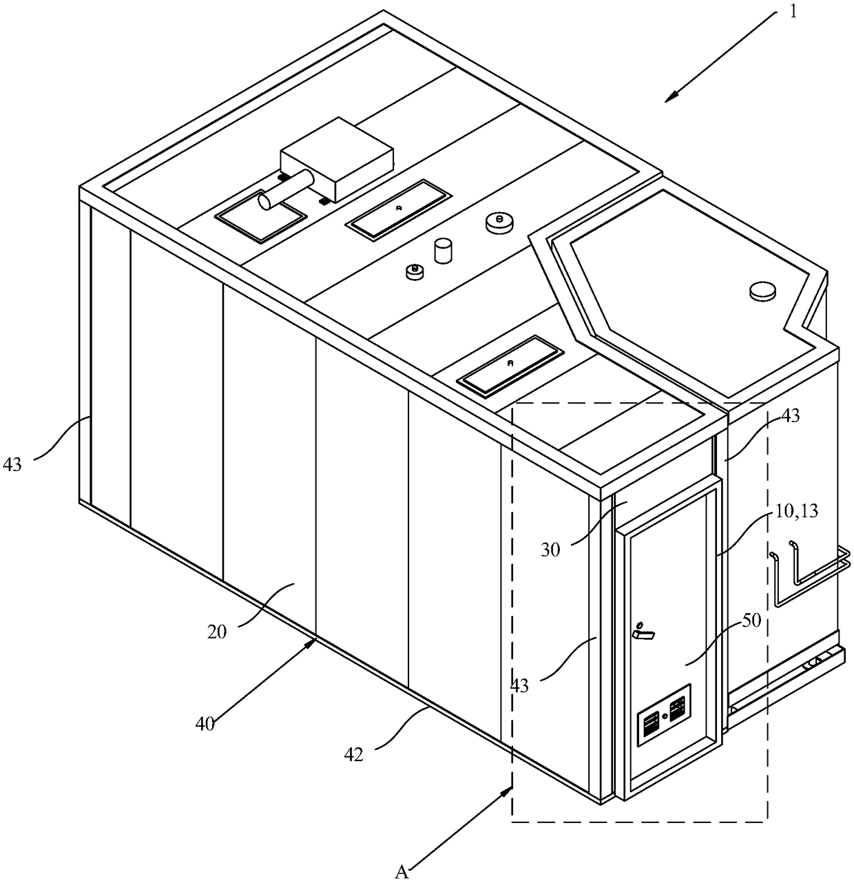 Modular unit compartment