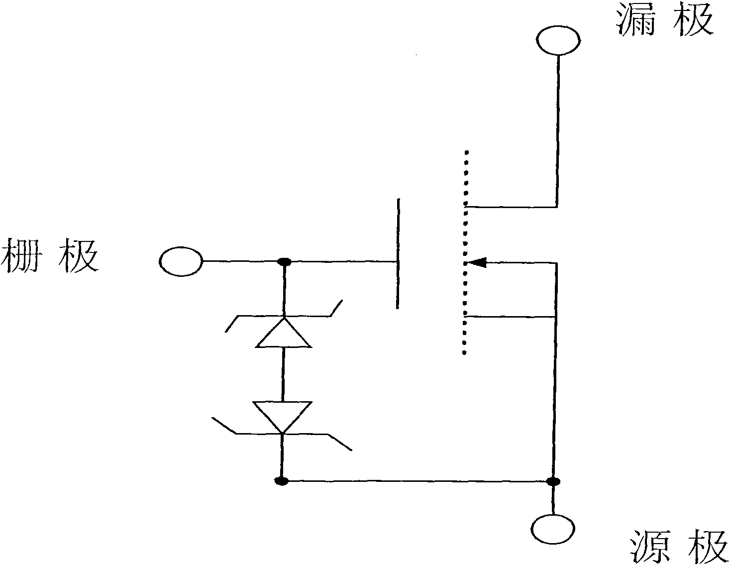 ESD protection integrated power MOSFET or IGBT and preparation method thereof
