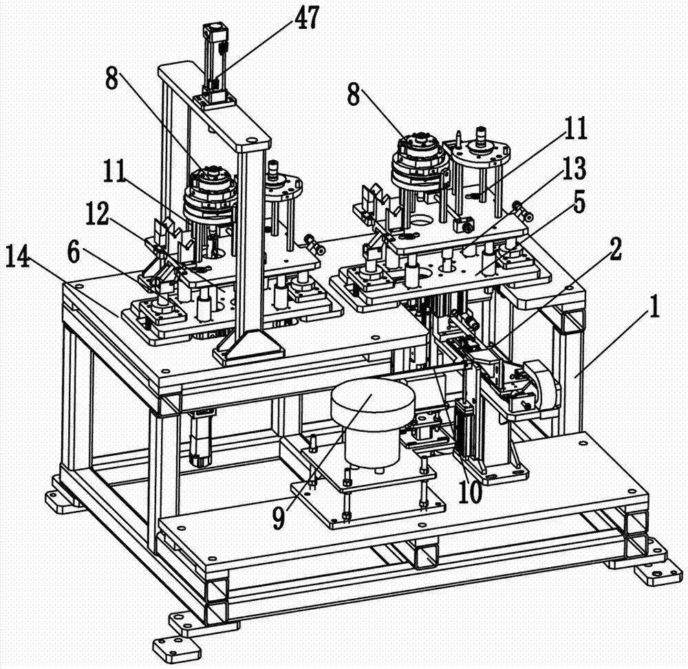 Online mounting equipment for crankshaft spring of pump body