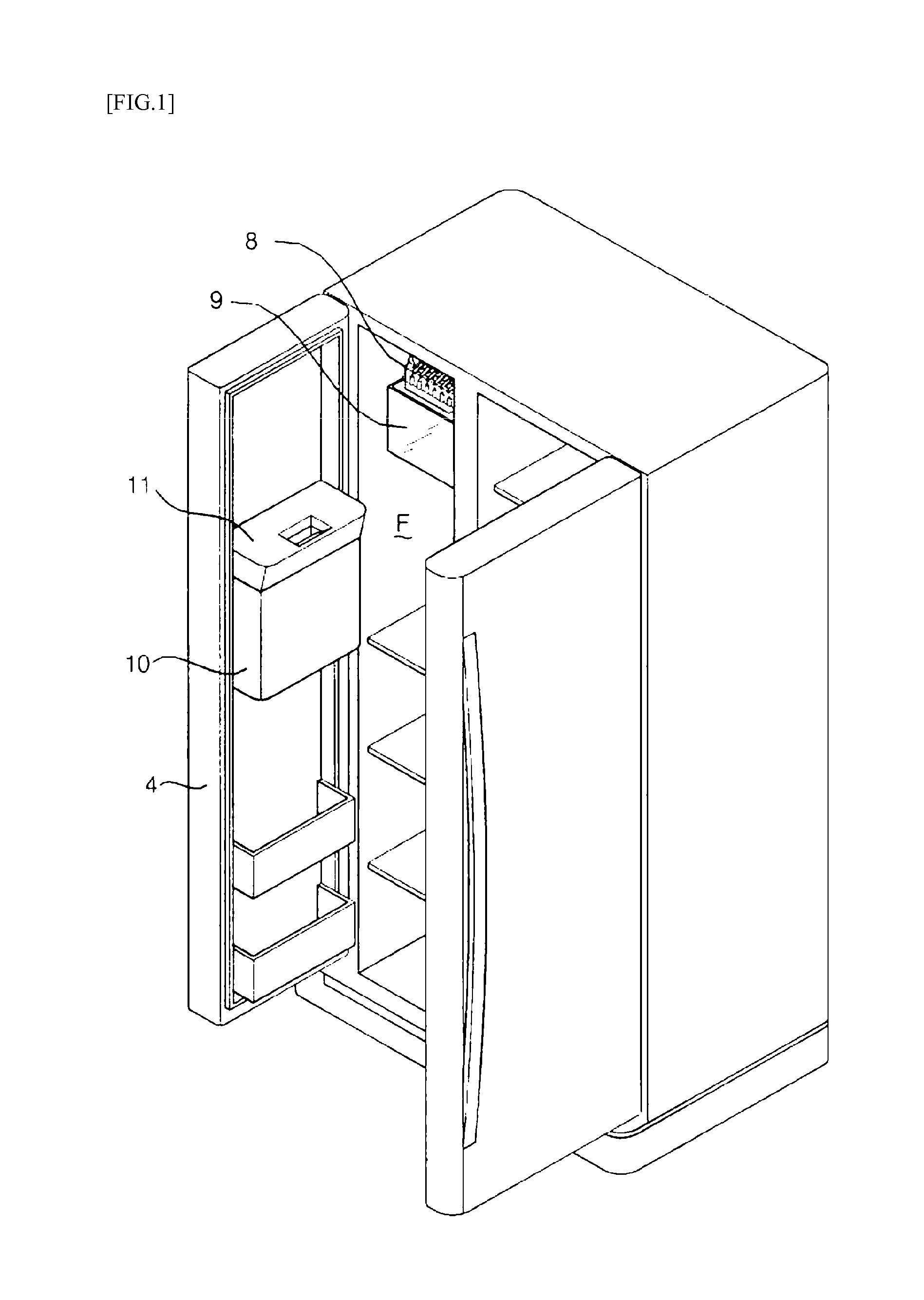Ice maker for a refrigerator