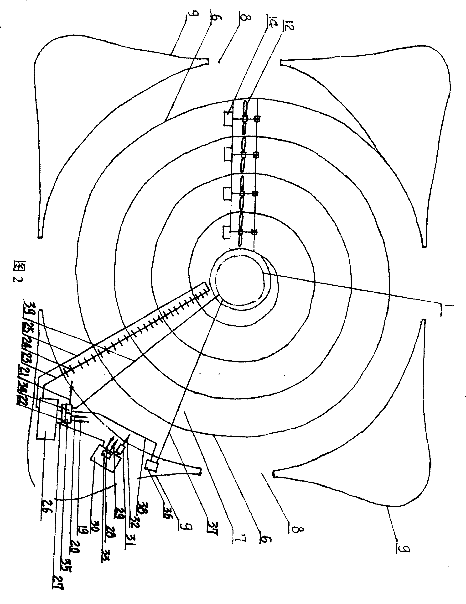 Apparatus for electricity generation by refuse incineration and hot air flow
