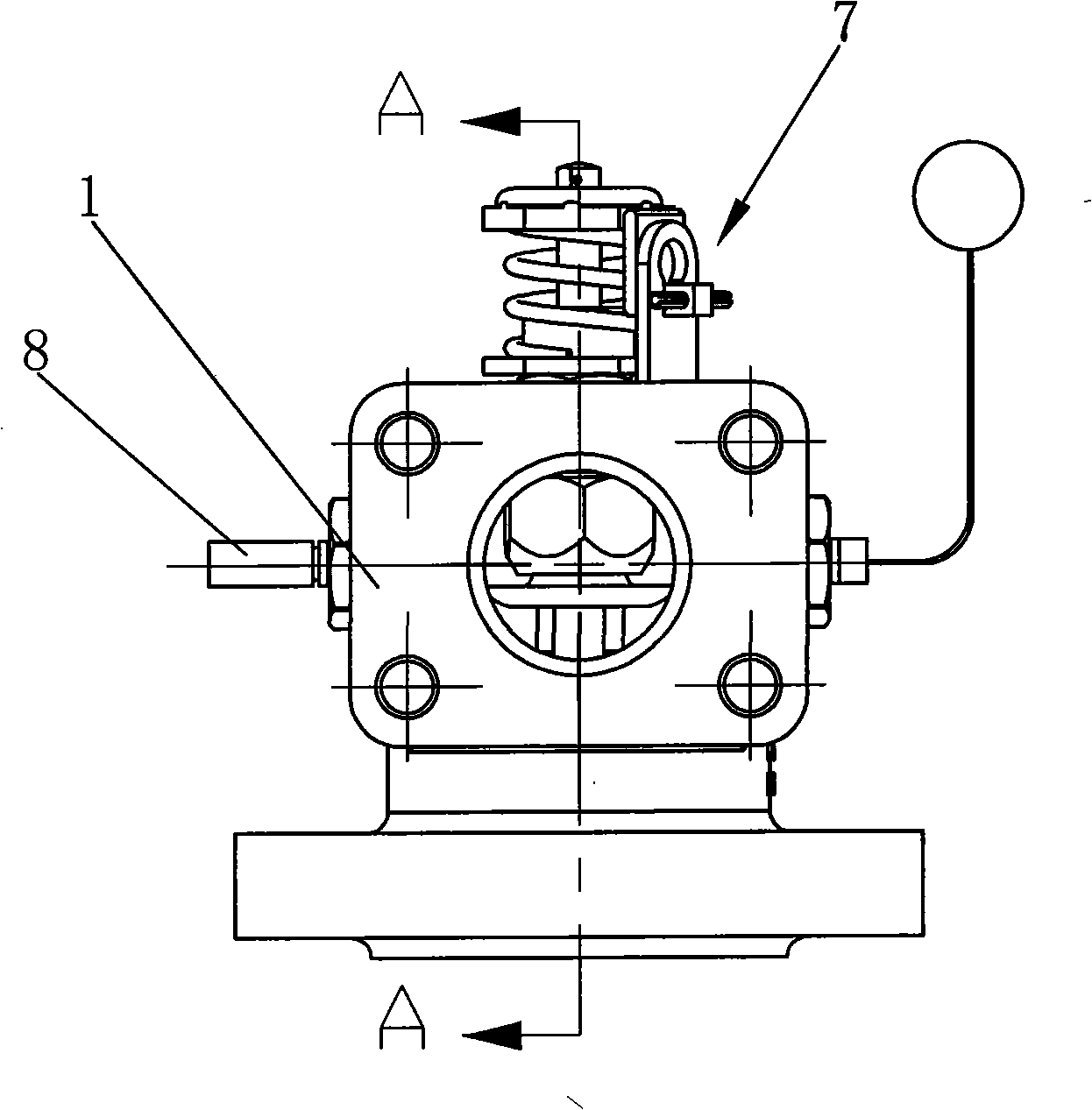 Blowing control valve