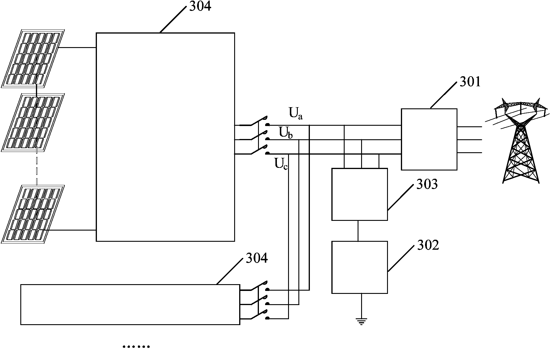 Device for restraining PID effect of photovoltaic panel