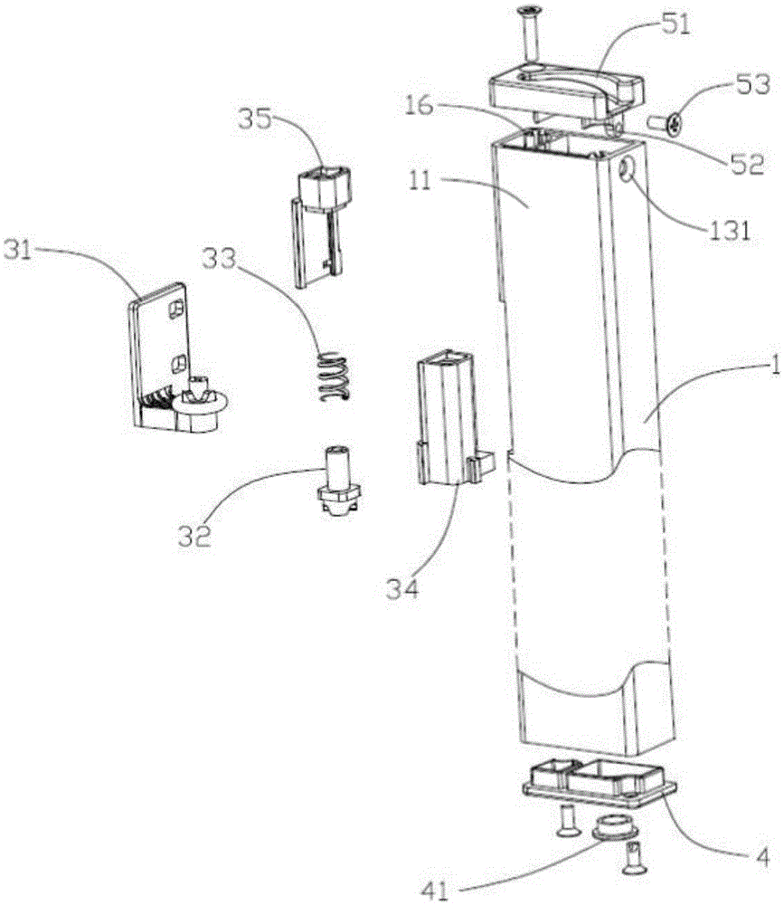 Vertical beam and side-by-side combination refrigerator with vertical beam