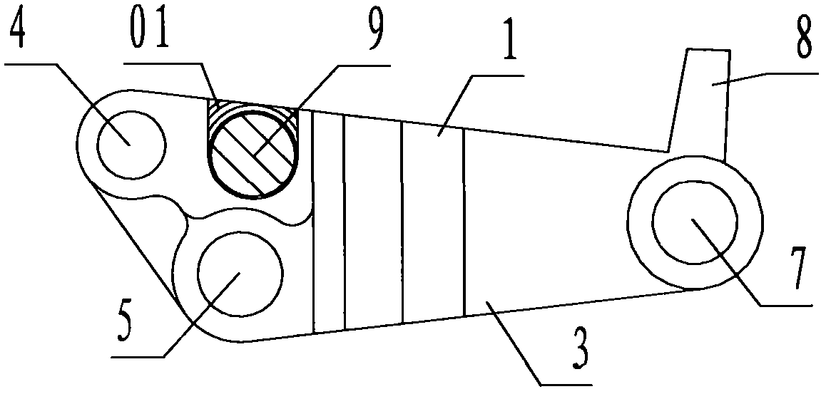 A simple forging wheel frame of a transporting truck
