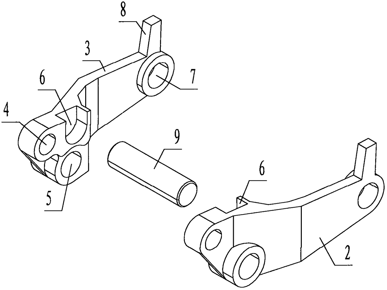 A simple forging wheel frame of a transporting truck