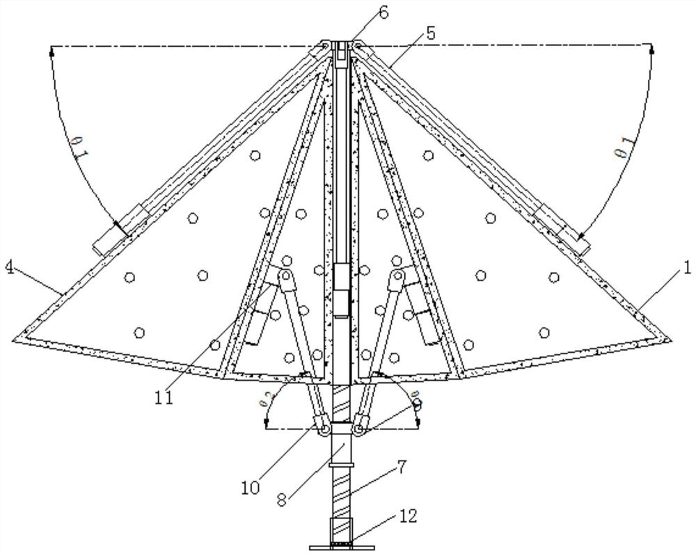 Floating object fishing device for square sewage treatment tank