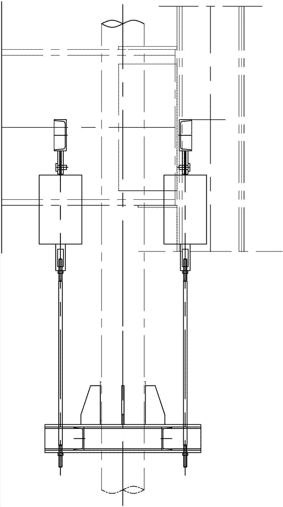 Fixing device for preventing expansion of boiler connecting pipeline and guiding