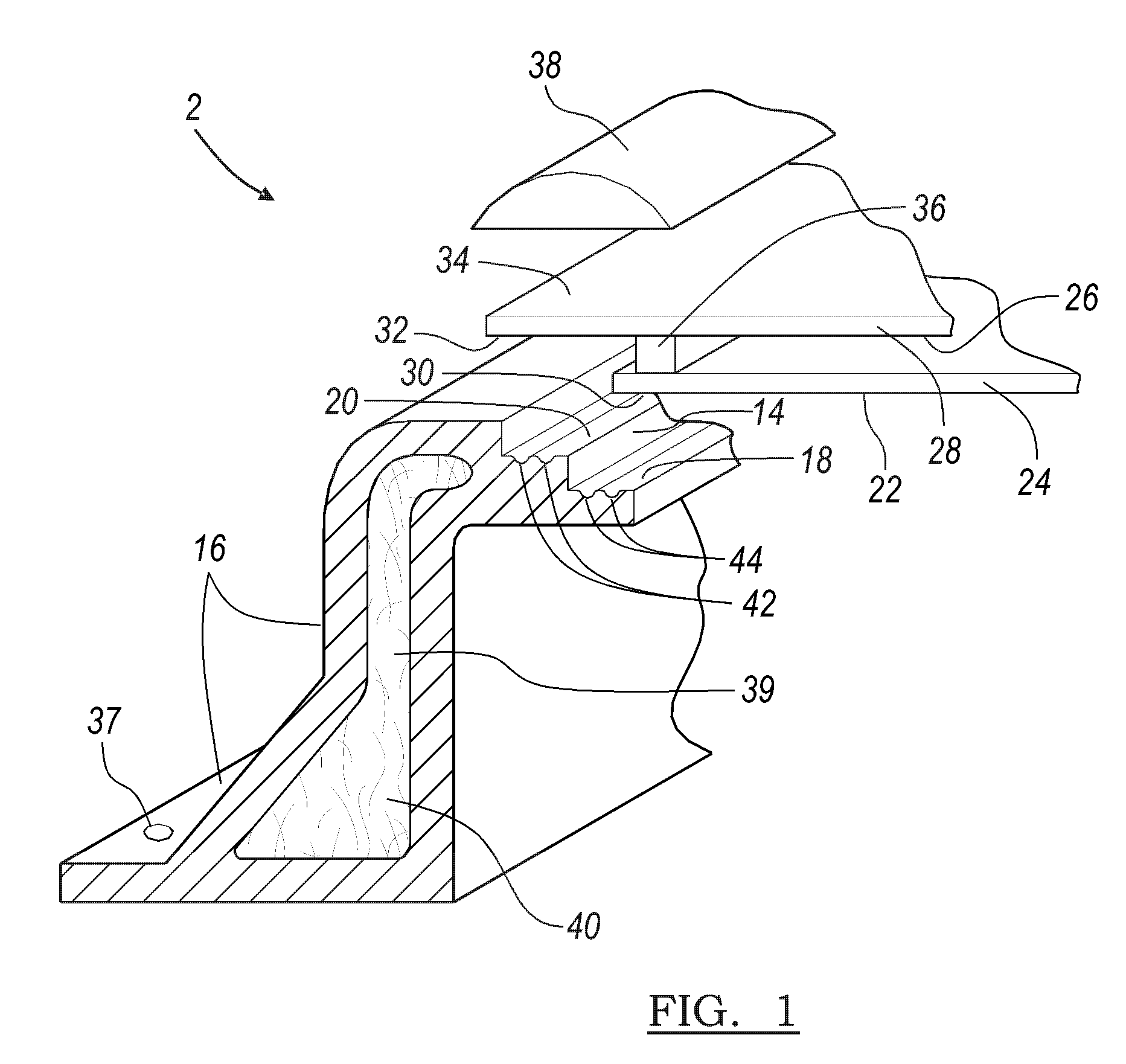 Skylight having a molded plastic frame