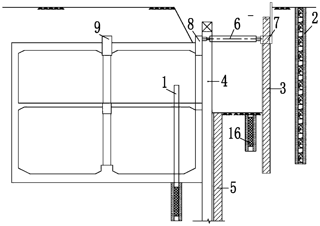 Construction method of external hanging type ventilation pavilion