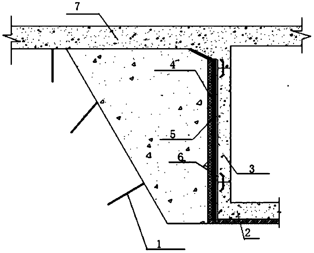 Reverse Construction Method of Adjacent High and Low Floors (Spans) of Basement