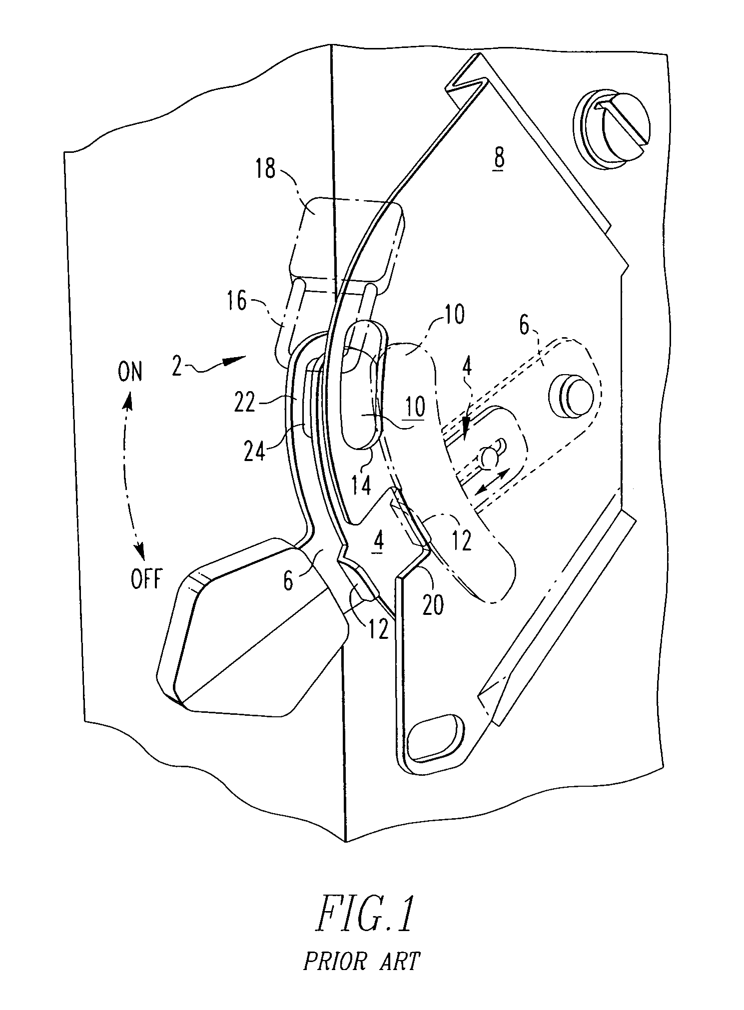 Operating handle locking assembly for an electrical switching apparatus