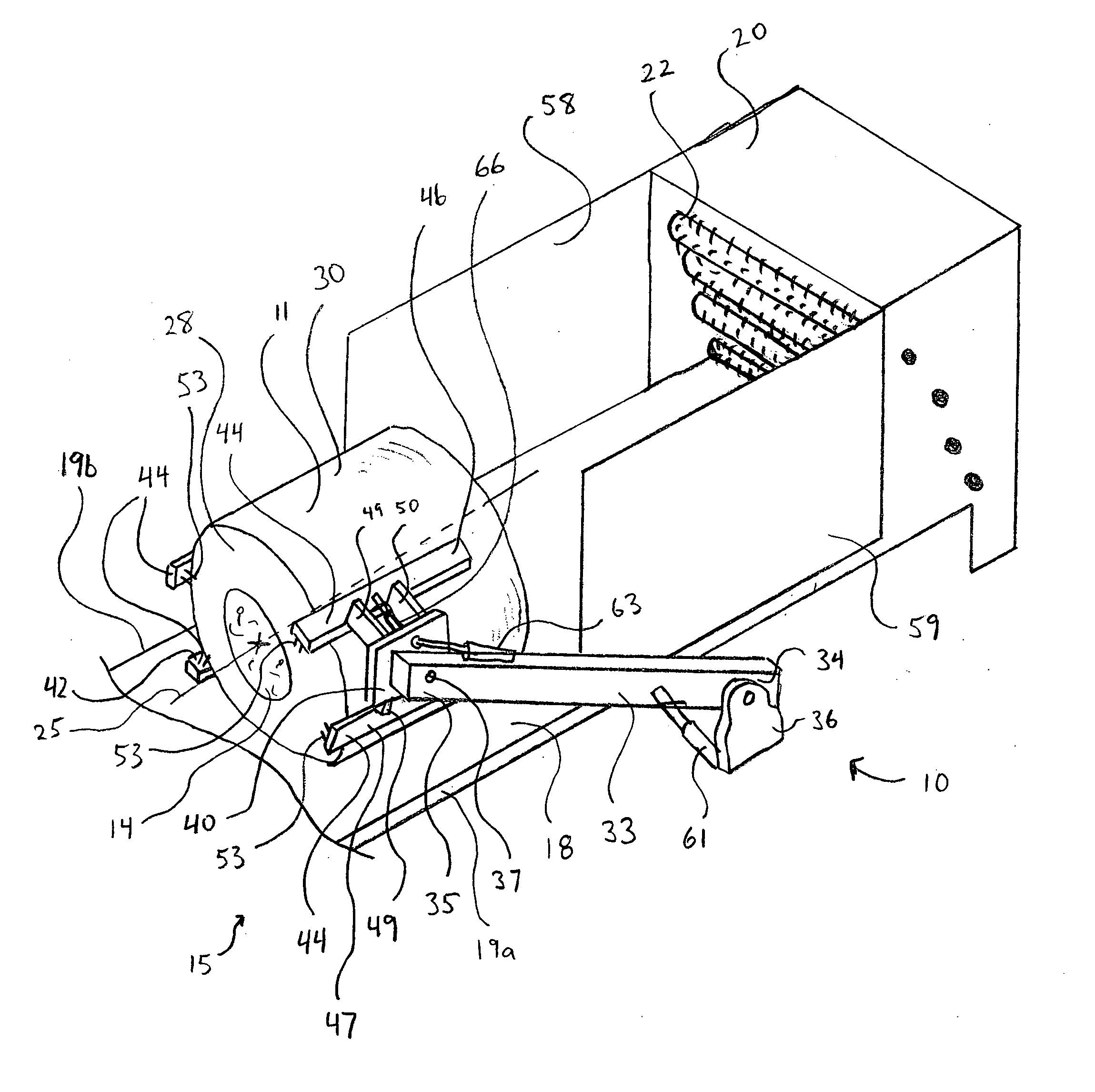 Cylindrical module unwrapping device and method