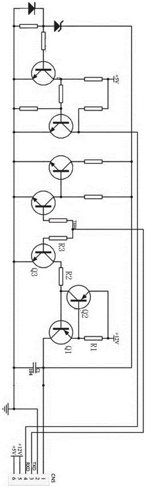 Line controller power carrier communication structure