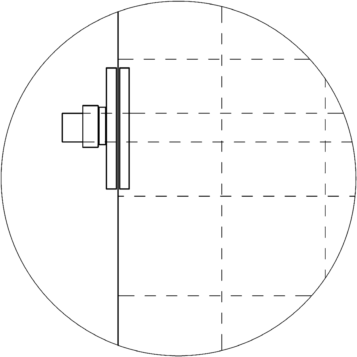 Grid distal targeting device and distal targeting method