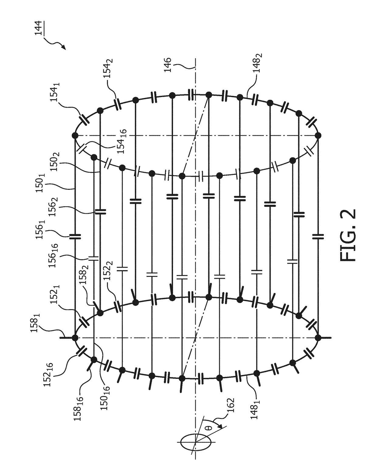MRI birdcage coil with distributed excitation