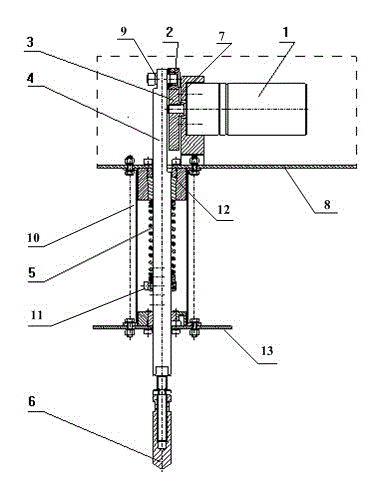 Special hammer device for nuclear power station