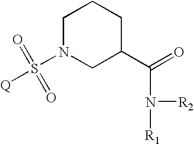 Aryl sulfonyl piperidines
