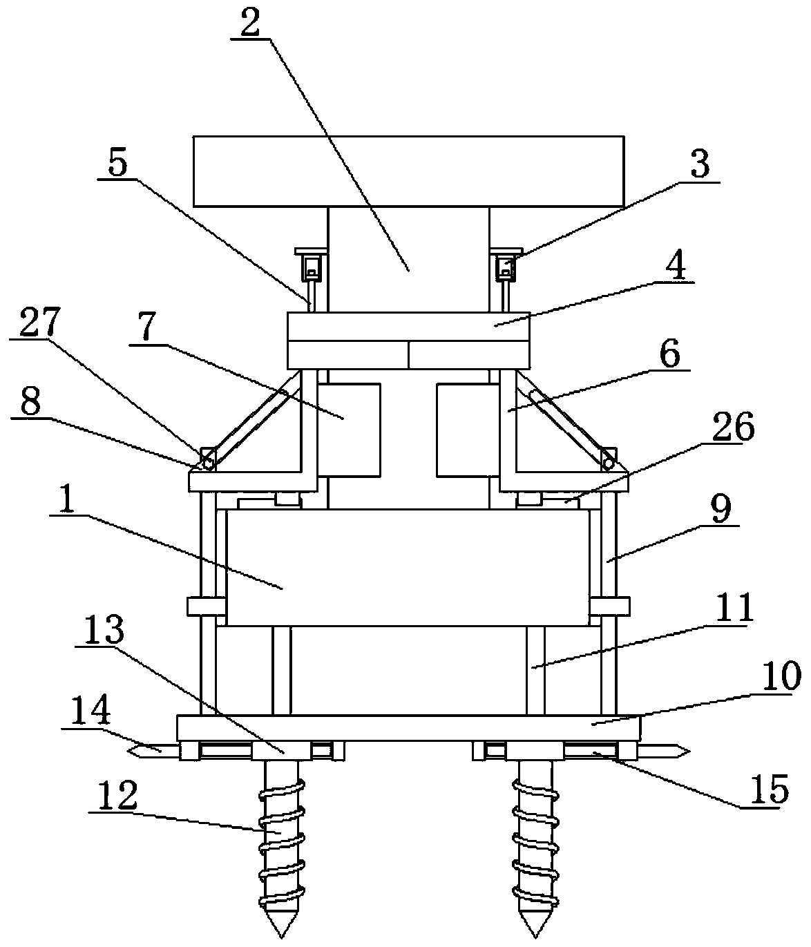 Bridge damping and noise reduction mounting device