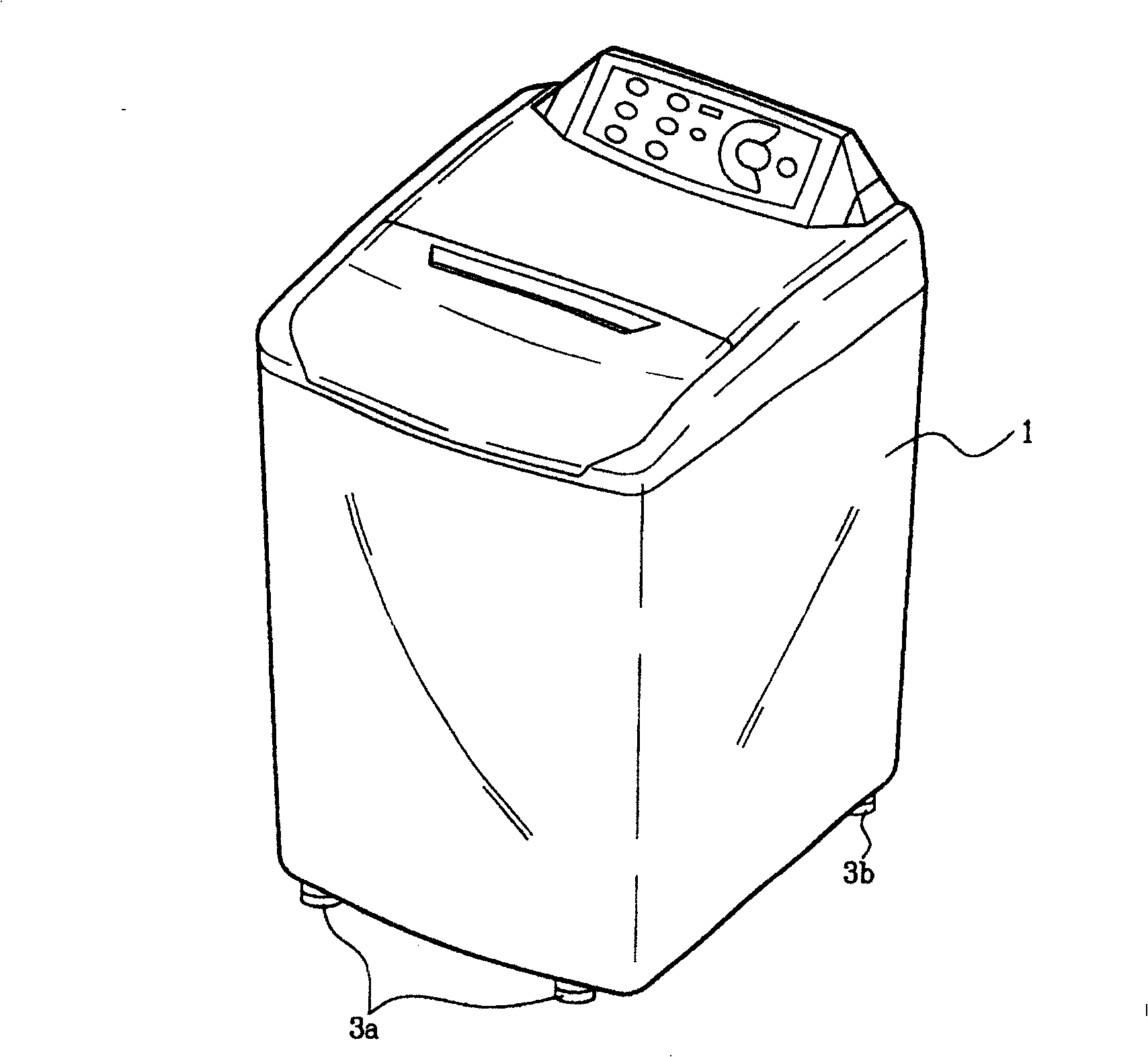 Automatic leveling device for washing machine