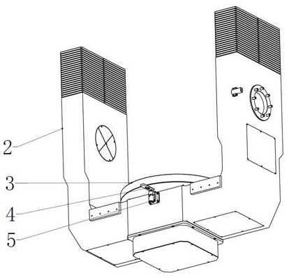 Integrated limiting shafting with forward-backward 180-degree limiting