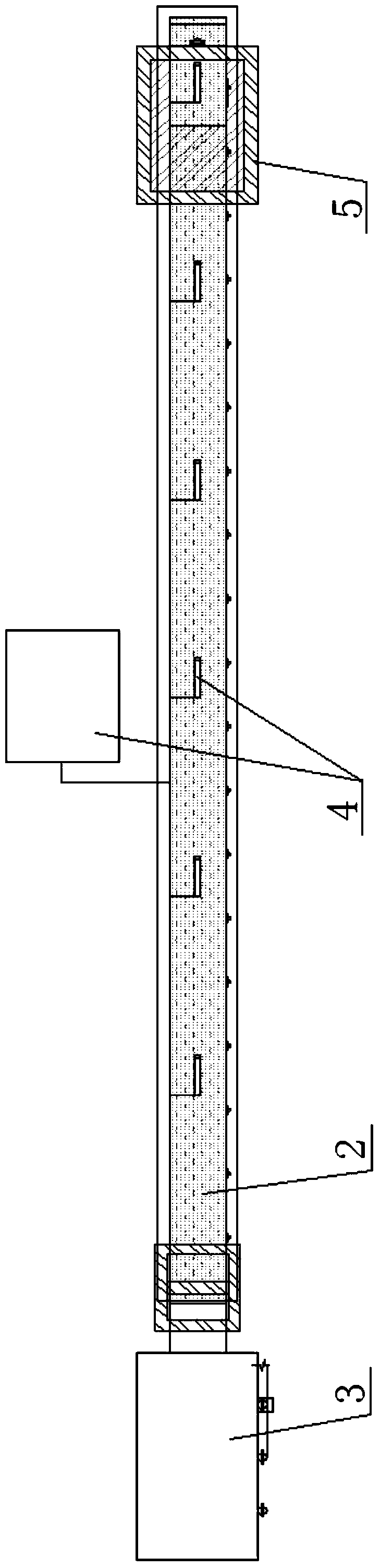 Physical model test apparatus for confined groundwater in bedding bank slope