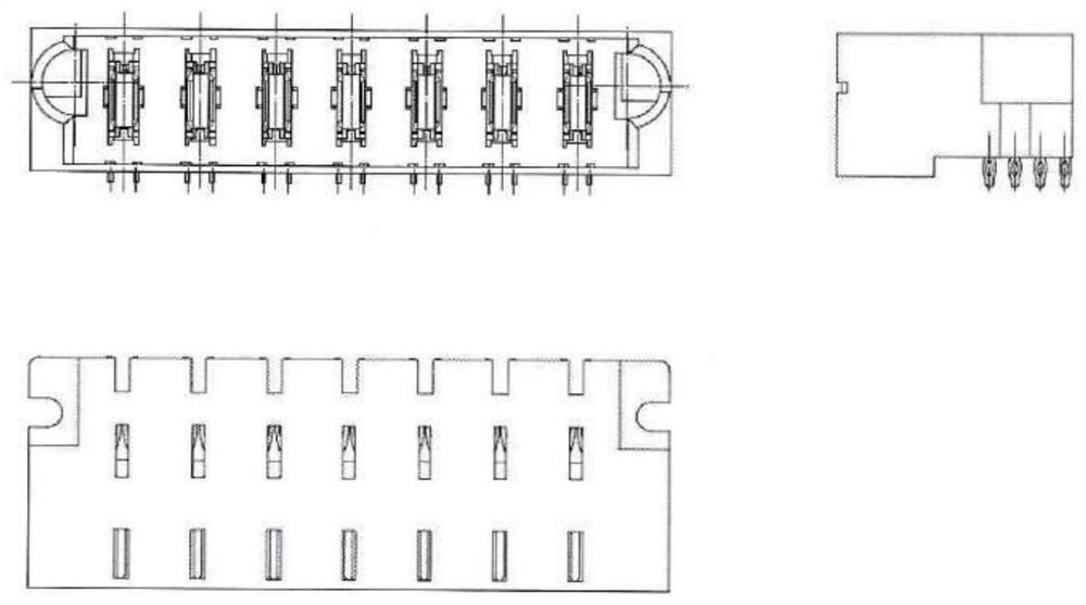 A kind of crimping device and method for pcb board connector