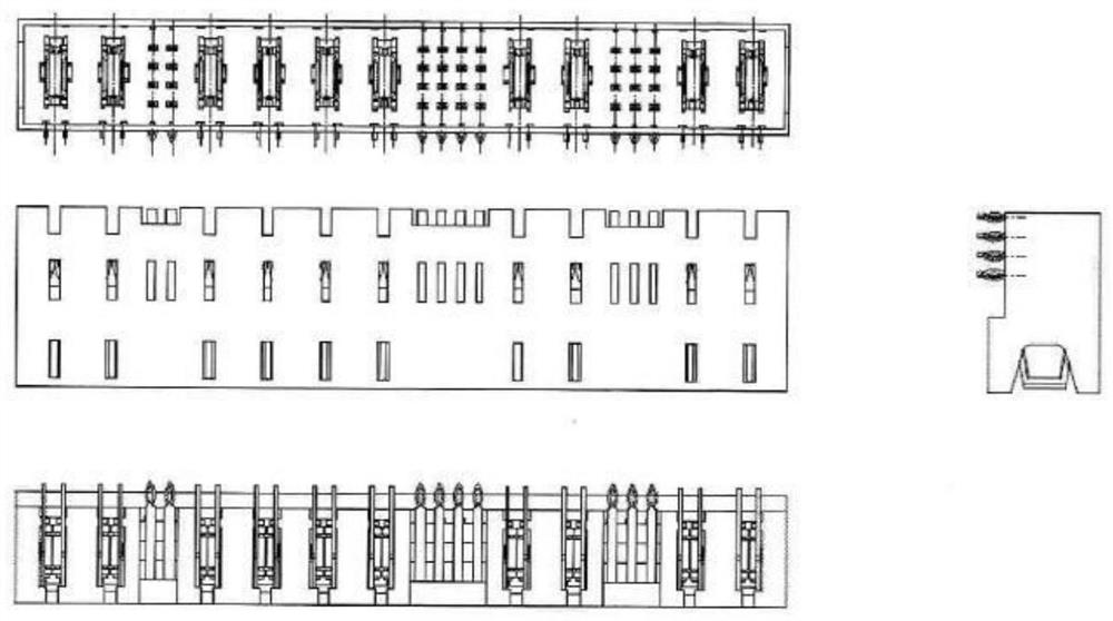 A kind of crimping device and method for pcb board connector