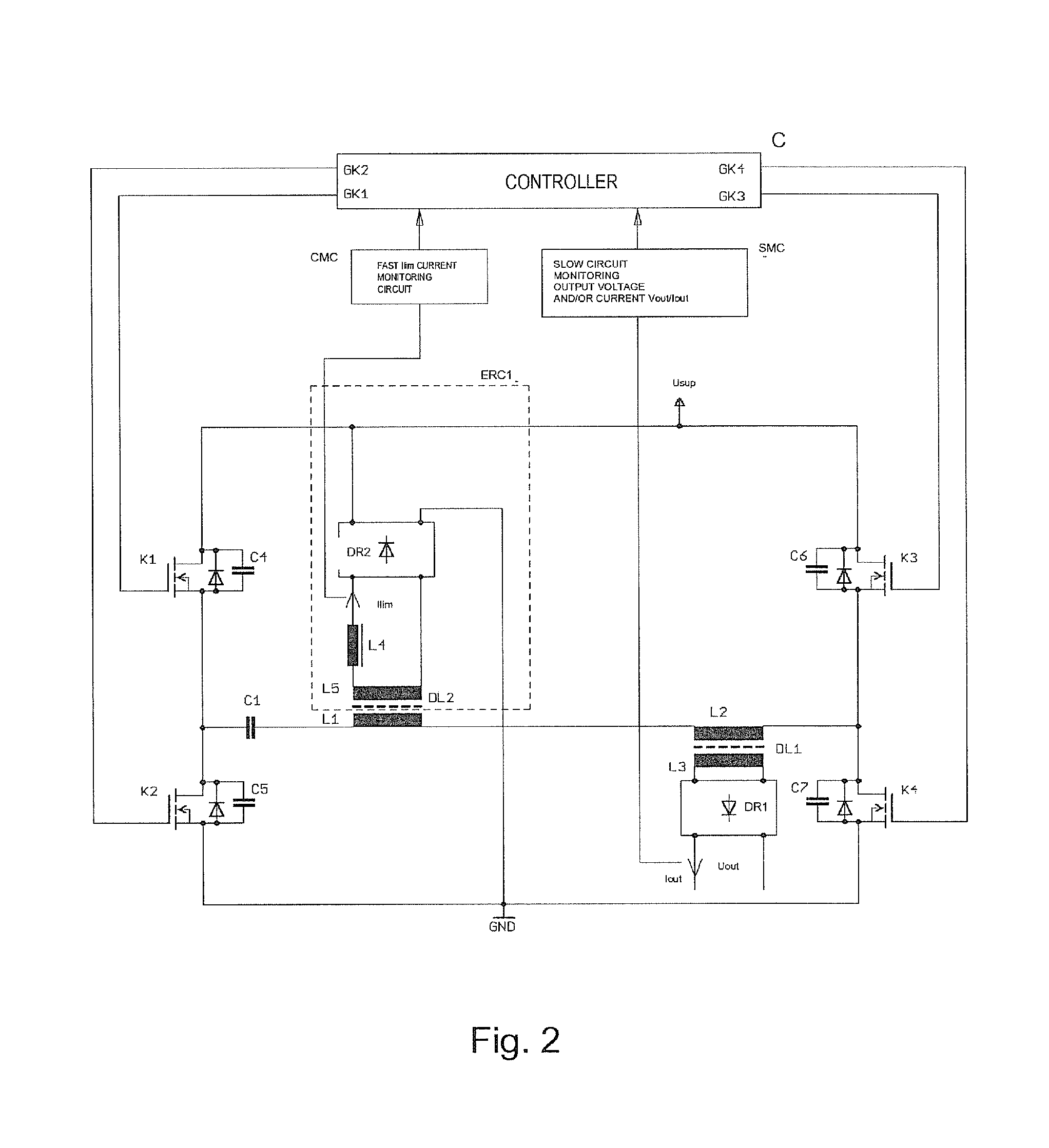 Resonant-mode power supply with a multi-winding inductor