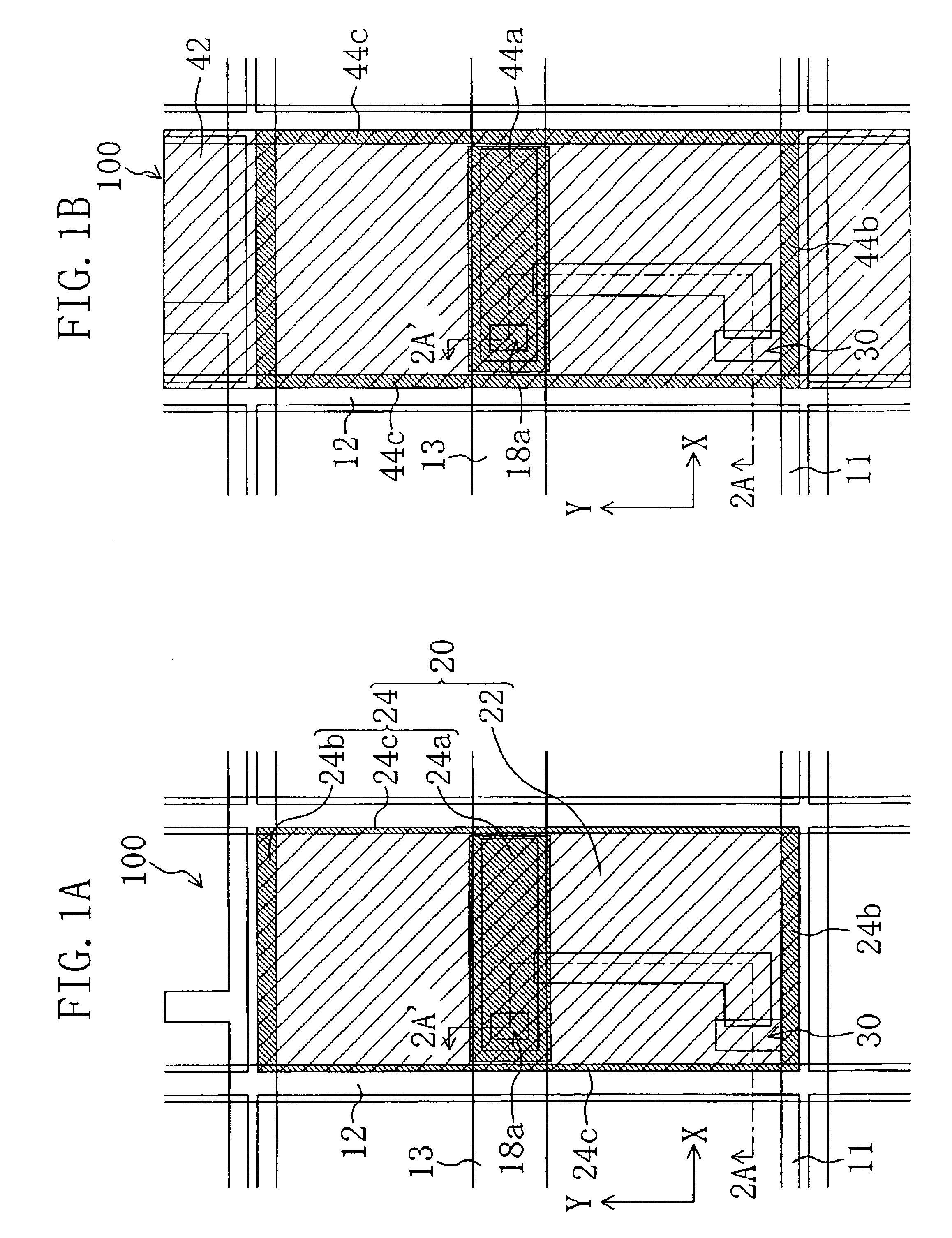Transflective liquid crystal display device with substrate having greater height in reflective region