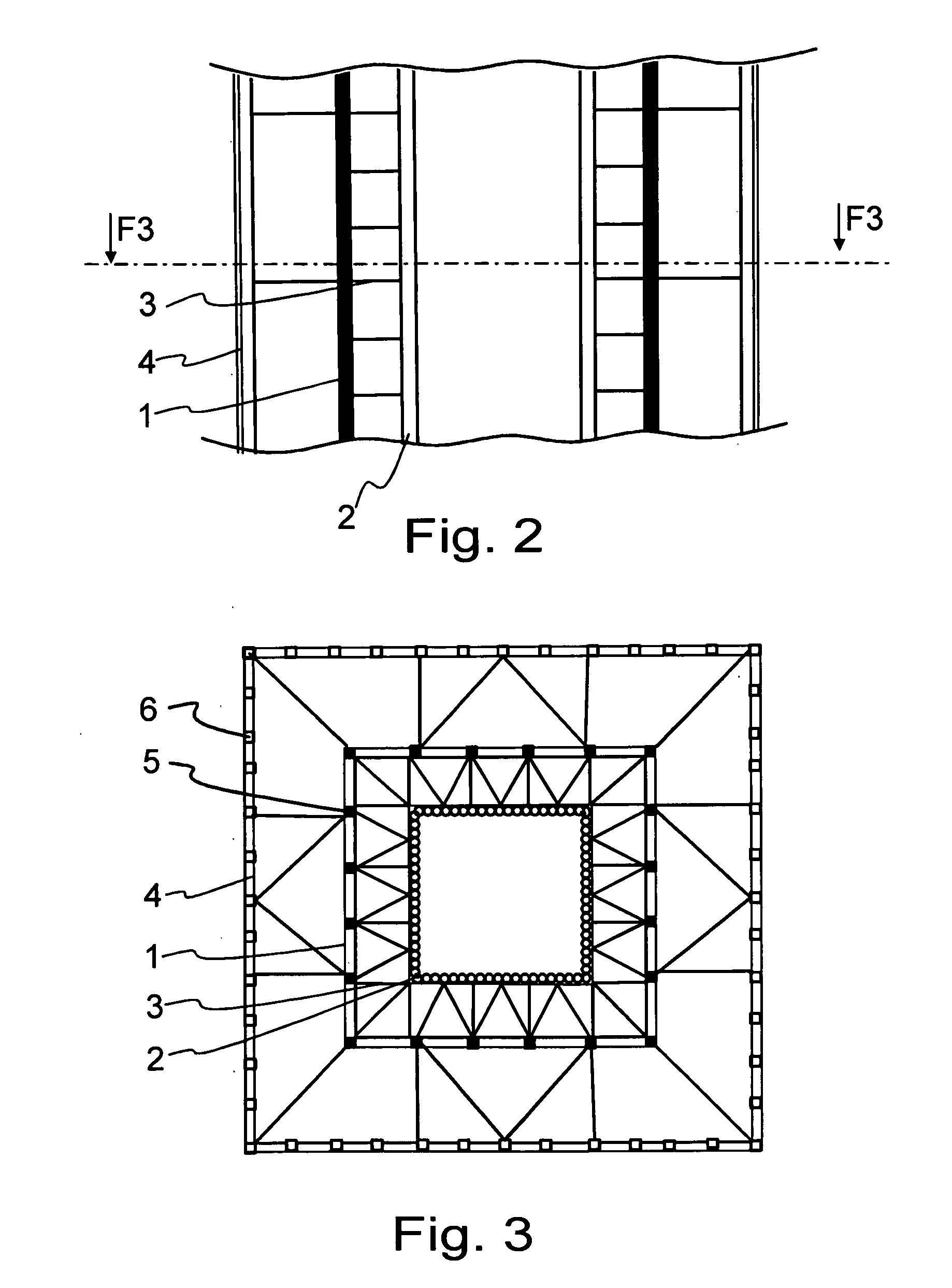 Boiler plant, a support structure and a method for supporting the walls of a steam boiler of a boiler plant