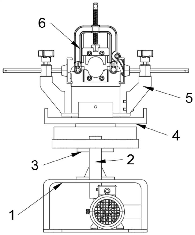 Nodular cast iron pipe inner wall surrounding grinding device