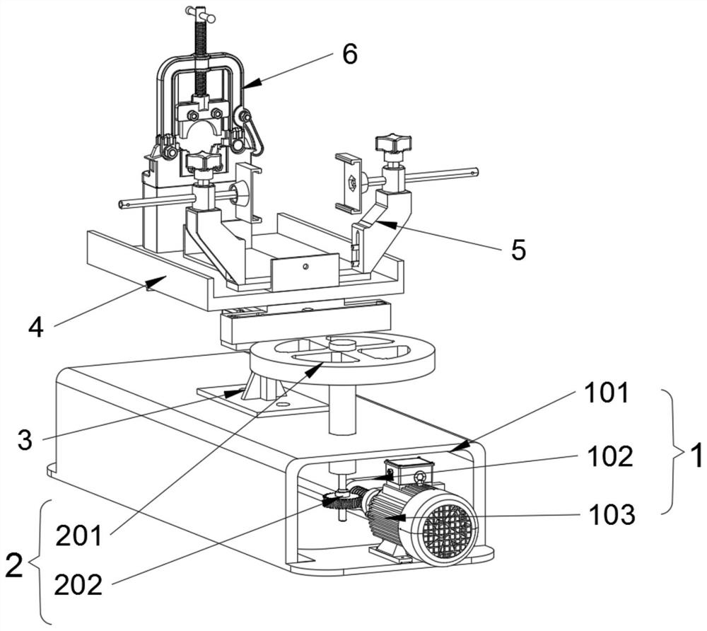 Nodular cast iron pipe inner wall surrounding grinding device