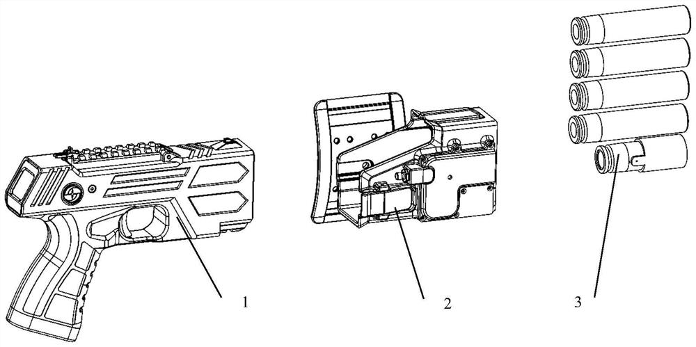 Multifunctional anti-riot ejector system and use method