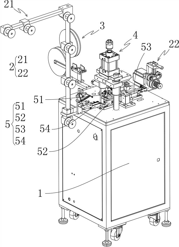 Zipper double-head cloth pasting machine