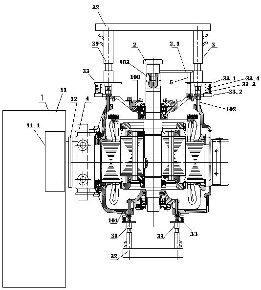 Motor stator-rotor co-assembly device and method