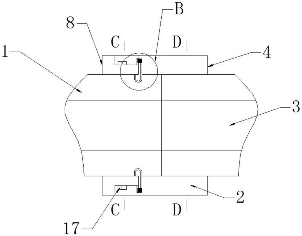 A device for easy installation and disassembly of high-speed spinning rotor free end