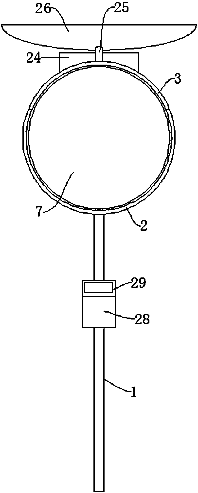 Rotary road reflector having self-cleaning function