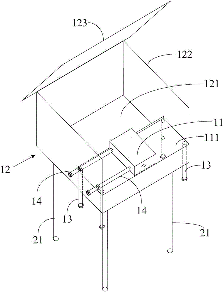 Cast-in-place concrete deformation measuring system and measuring method thereof