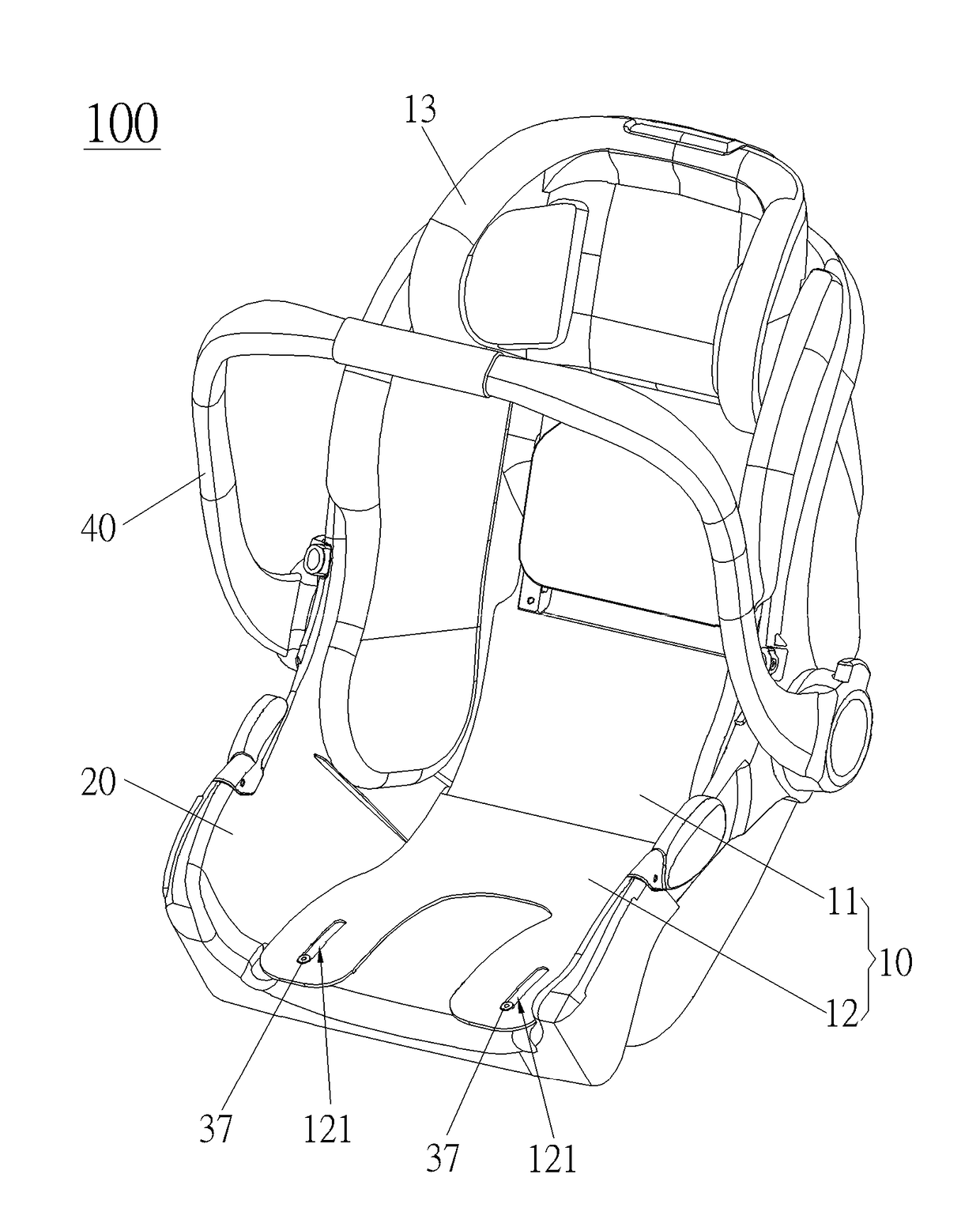 Adjustment mechanism and child safety seat therewith