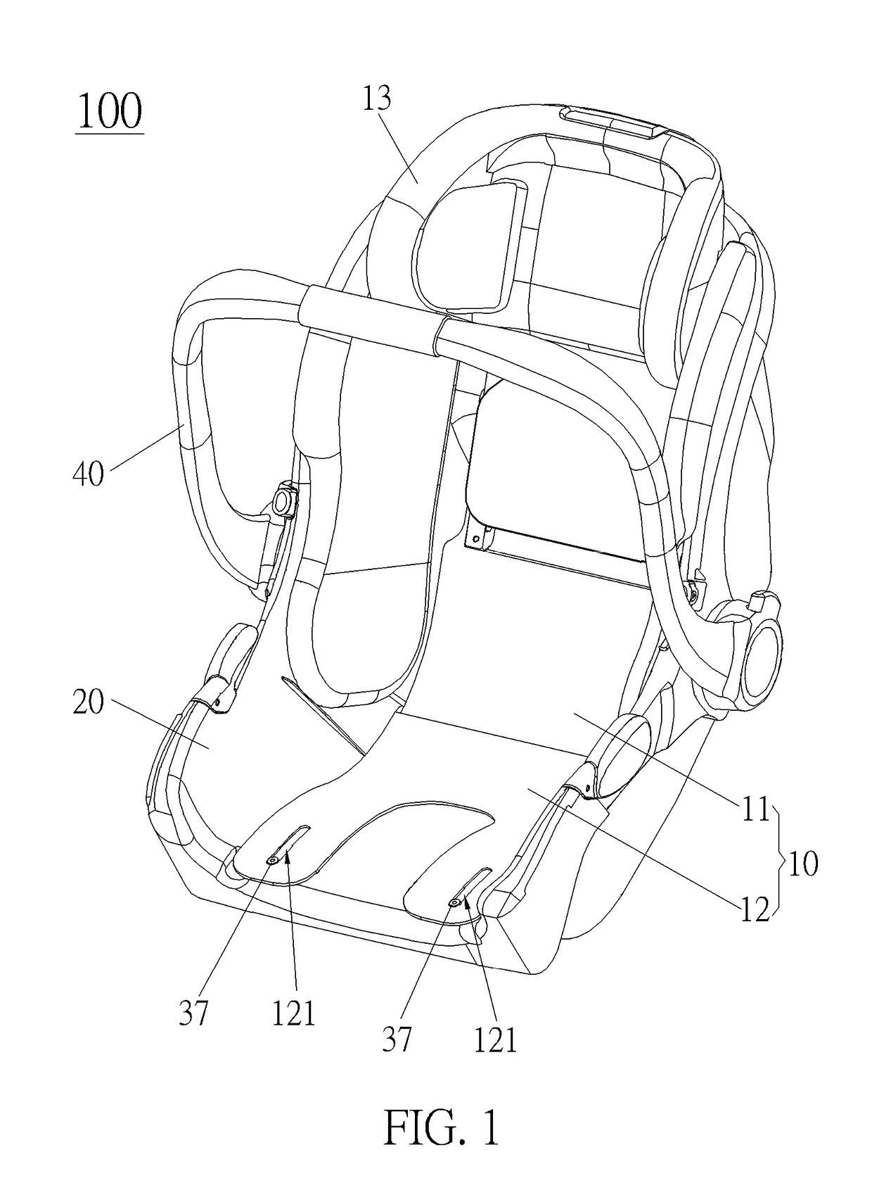 Adjustment mechanism and child safety seat therewith